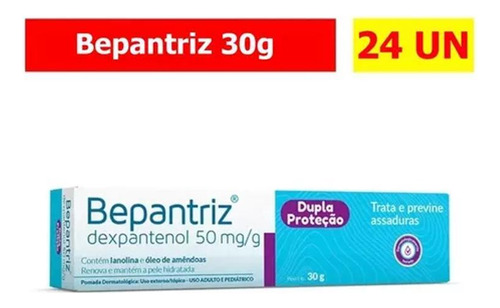  Kit Pomada Bepantriz 24 Unid. 30g - Regeneração E Hidratação