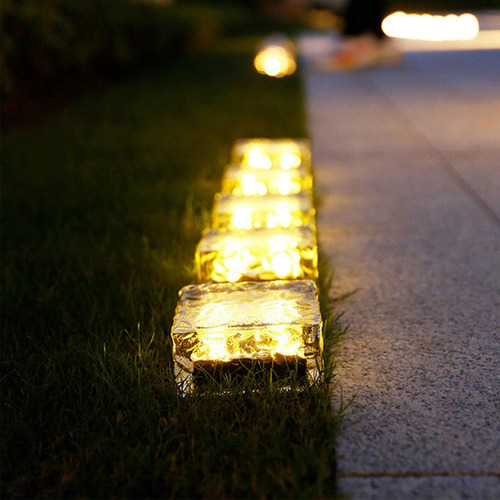 Luz Solar En Forma De Cubo De Hielo 2.8 X 2.8 X 2 Pulgadas B