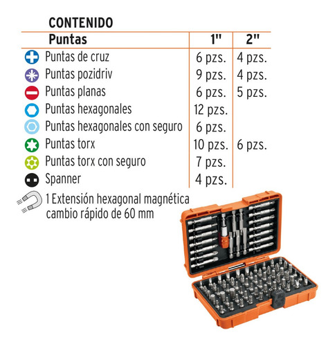 3 Kits Destornillador Inalambrico Y Juego De Puntas 80 Pzas