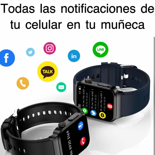 Smartwatch Glucosa Oxigeno Accesorios Ecg Deportes Notif