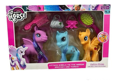 My Happy Horse Con 3 Ponys Y Accesorios 50527