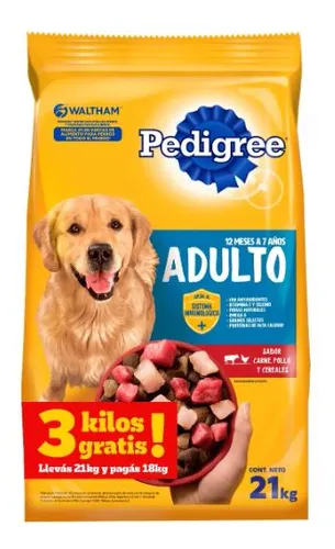 Pedigree Adulto Etapa 2 Carne Pollo Y Cereales X 18+3 Kg