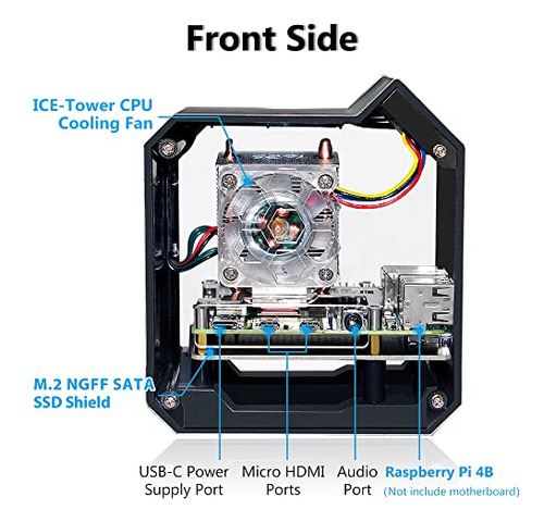 Kit Nas Geeekpi Mini Tower Para Raspberry Pi, Raspberry Pi I