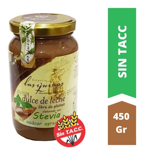 Dulce De Leche Con Stevia Las Quinas X 450 G - Sin Tacc