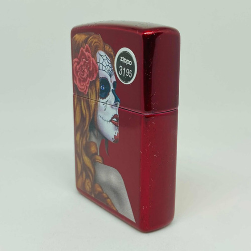 Zippo Mujer Zombie Rojo + Regalo