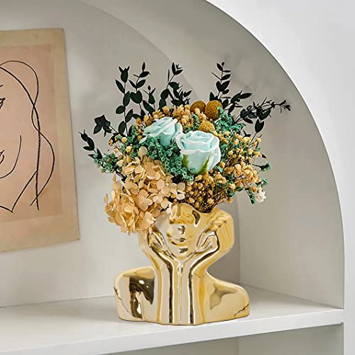 Florero Grande Para Decoración De Flores, Jarrón De Cerámica