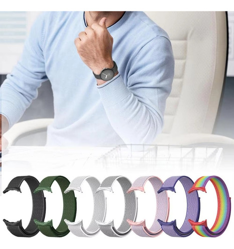 3 Correas Ajustables De Nailon Para Google Pixel Watch 2/1