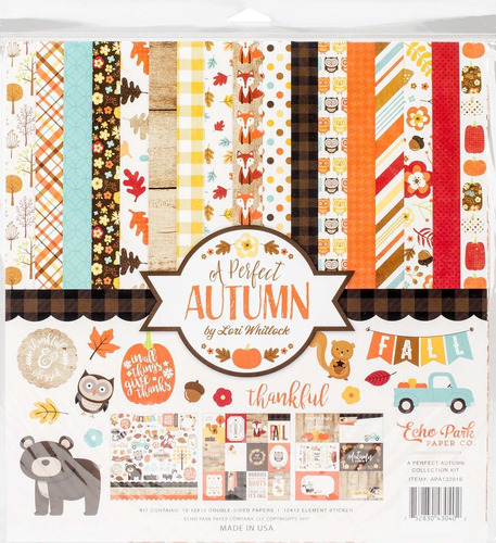 Echo Park Paper Company Apa132016 Perfecto Otoño Kit