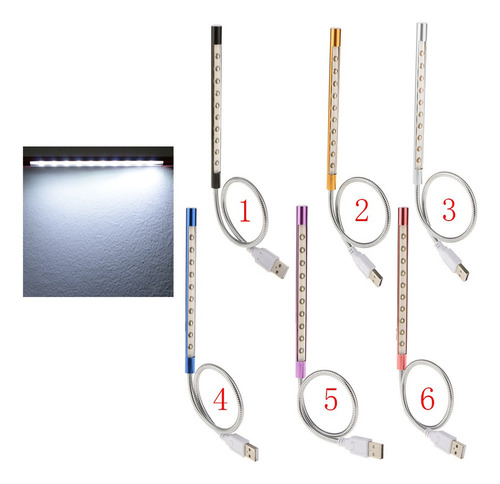 Escritorio Led De Barra Flexible Con Luz Usb Portátil