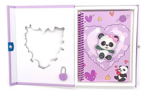 Diario Íntimo C/candado Oso W011 E2651