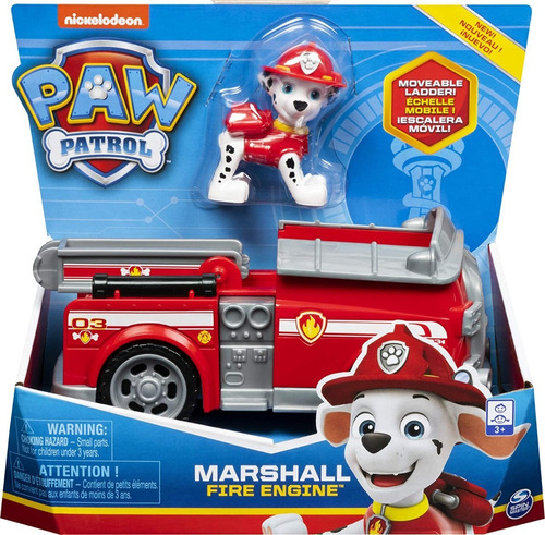 Auto Marshall Paw Patrol Fire Engine Importado De Usa