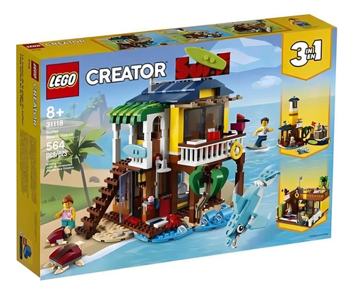 Lego 31118 Creator 3 En 1 Surfer Beach House Choza De Playa