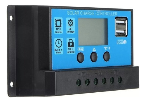 Controlador Lcd Con Panel Solar 60a, 12 V, 100 W,