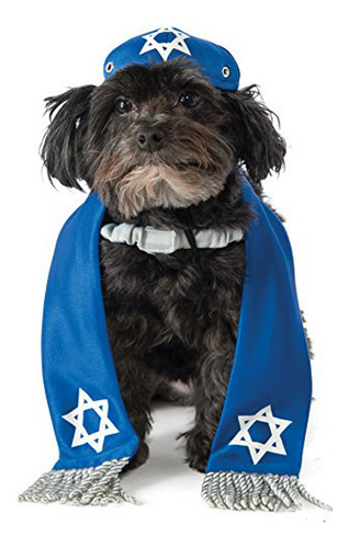 Disfraz De Perro Con Yarmulke Y Tallit, S-m