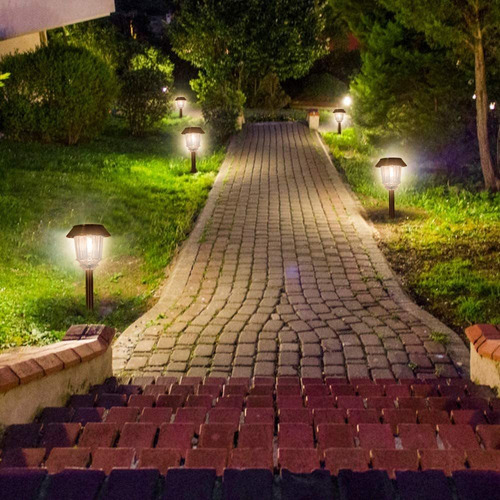 Xmcosy Luz Solar De Camino Set De Luces Led De Paisaje Aut
