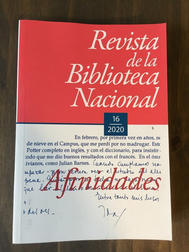 Imagen 1 de 2 de Libro Revista De La Biblioteca Nacional 15 Y 16 - 2020
