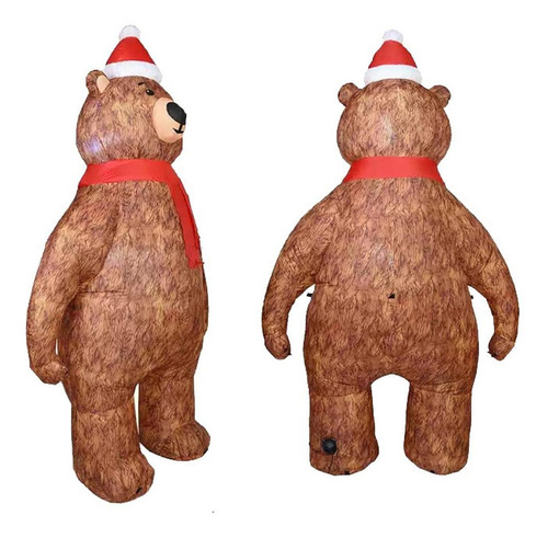 Juguete Inflable Navideño De 210 Cm, Decoración Para