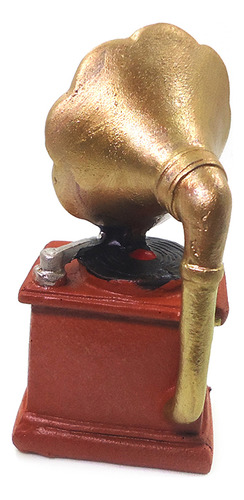 1 Peça De Mini Gramofone Retrô De Simulação De Fonógrafo Em