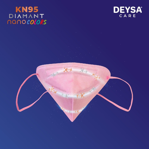 Imagen 4 de 5 de Mascarilla Kn95 Nanocoat Rosado 1 Caja 10 Un