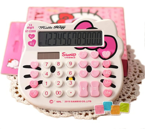 Calculadora De Escritorio Hello Kitty 12 Digitos Blanco