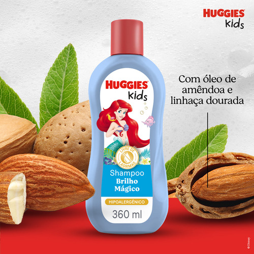Shampoo Huggies Kids Ariel Brilho Mágico 360ml