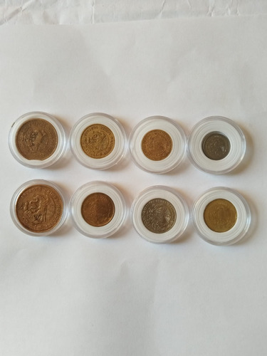 8 Monedas Coleccionables 4 De 5 Centavos Y 4 De 20 Centavos (Usado)