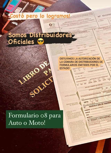 Imagen 5 de 5 de Formulario 08 + Certificación De Firma Escribano Público