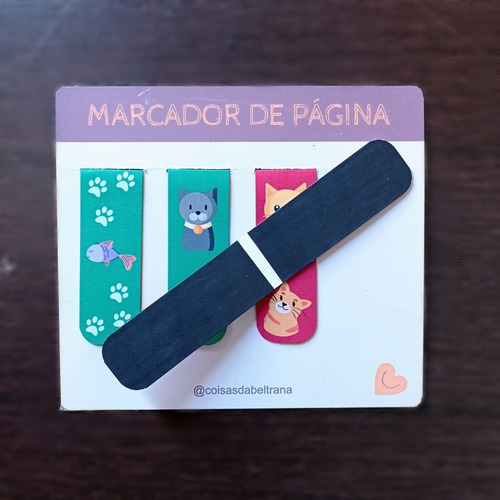 Kit 4 Marcadores De Páginas Magnéticos Artesanais Exclusivos
