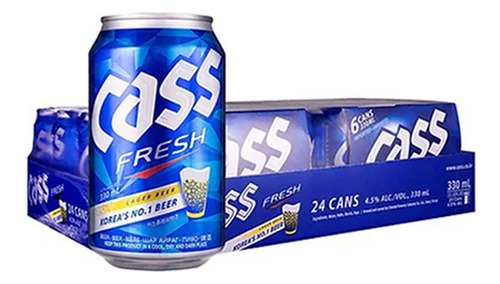 Cass Beer Fresh 330 Ml 24 Pzas