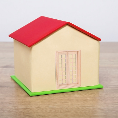 Puerta Exterior En Miniatura De 1/12 Paneles Para Mini Casa,