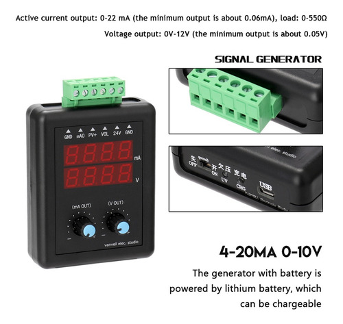Gerador De Fonte De Sinal De 4-20 Ma Gerador De Fonte