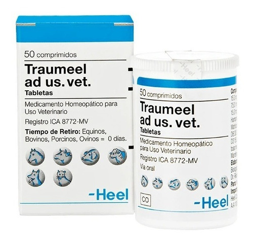 Traumeel Heel Antiinflamatorio Veterinario X 50 Tabletas