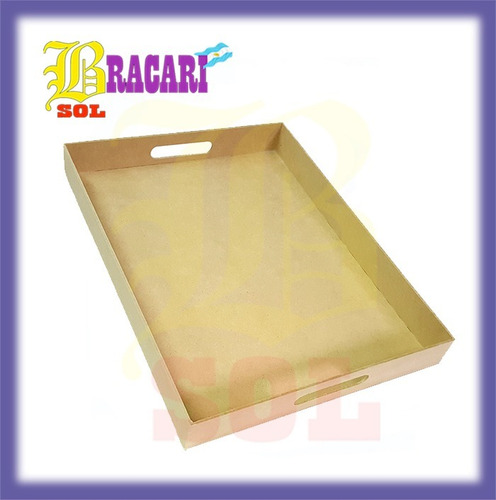 Bandeja Bracarisol 30x40 Eco Mdf Desayuno 5 Cm