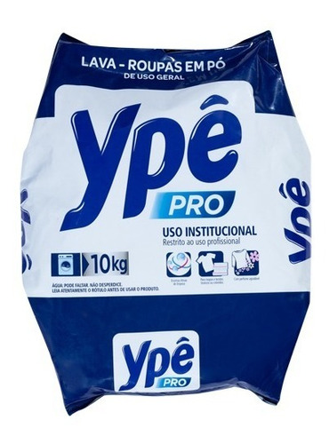 Sabão Em Pó Ypê Pro 10kg Uso Profissional Em Lavanderia