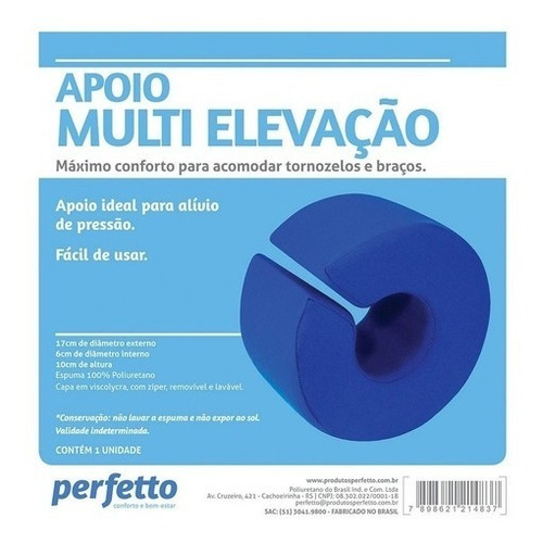 Almofada De Pé Tornozelo E Braços Elevação/conforto Perfetto