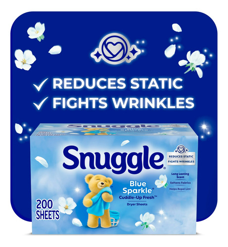 Snuggle - Lenços De Secagem E Amaciante De Roupas C/ 200