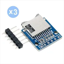 Comprar Pack 3 Módulo Lector De Tarjeta Micro Sd Card, Arduino, Pic