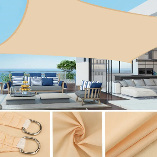 Toldo Vela Sombra Cuadrada 4x4 Mts