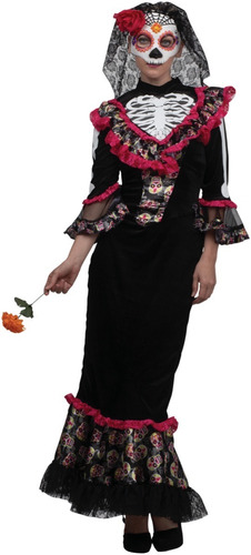 Disfraz De Catrina Para Mujer Vestido De Catrina Disfraz Madame Day Of The Dead Halloween Disfraces De Catrina Para Mujer