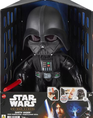 Star Wars Darth Vader Con Distorsionador De Voz Y Espada Luz