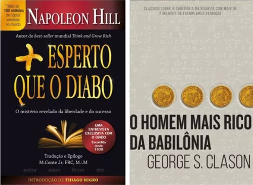 Kit Homem mais rico e Mais esperto que o Diabo, de George  S. Clason. Editorial HarperCollins, tapa mole en português