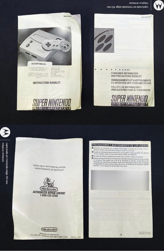 Consola Super Nintendo Jr +control+cables+man Encaja Snes Jr Gris (Usado)