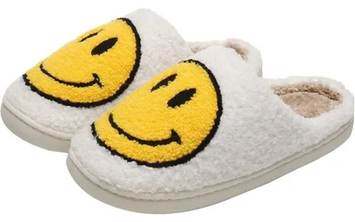 Lindas Zapatillas Para De Algodón Con Cara Sonriente De