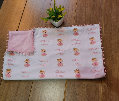 Manta Personalizada Padrão Ursos Grande