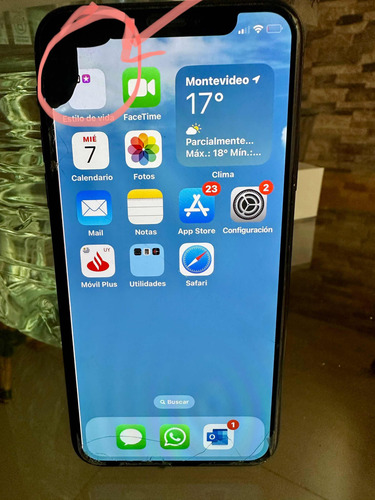 iPhone X 64 Gigas Con Detalle En Pantalla (Usado)