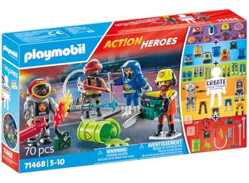 Playmobil Mis Figuras: Cuerpo De Bomberos