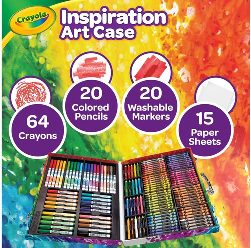 Imagen 6 de 9 de Set De Arte Crayola Inspiration Case 140 Piezas + Valija