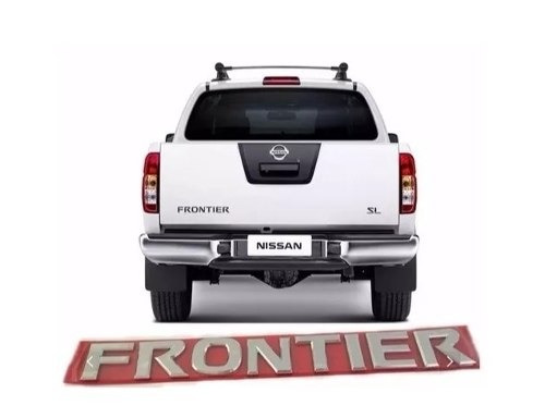 Emblema Nissan Frontier Tampa Traseira - Cromado 