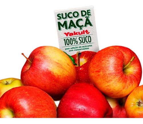 Suco De Maça100% 200ml Sem Gluten - 12 Unidades.
