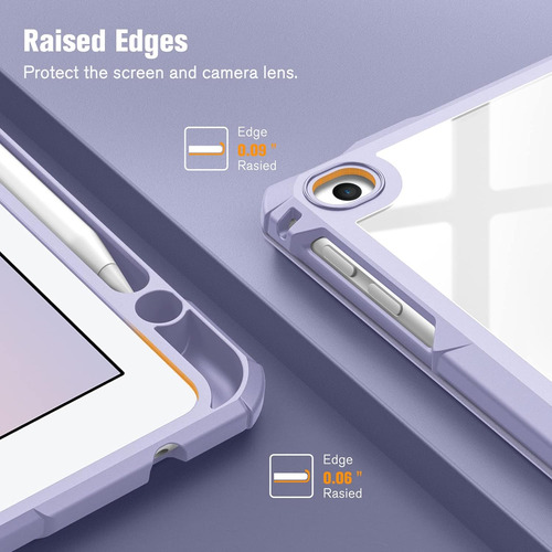 Funda Transparente Con Tapa Soporte Para iPad 6.a Gen